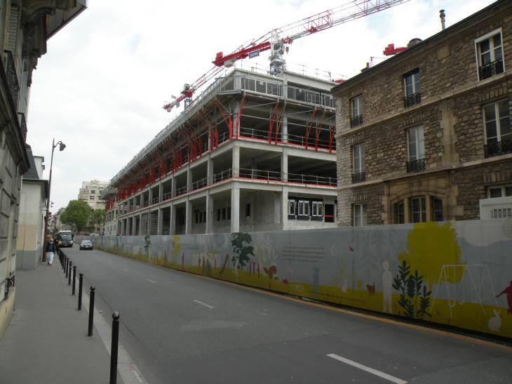  chantier de construction d'un nouveau bâtiment, hôpital Necker